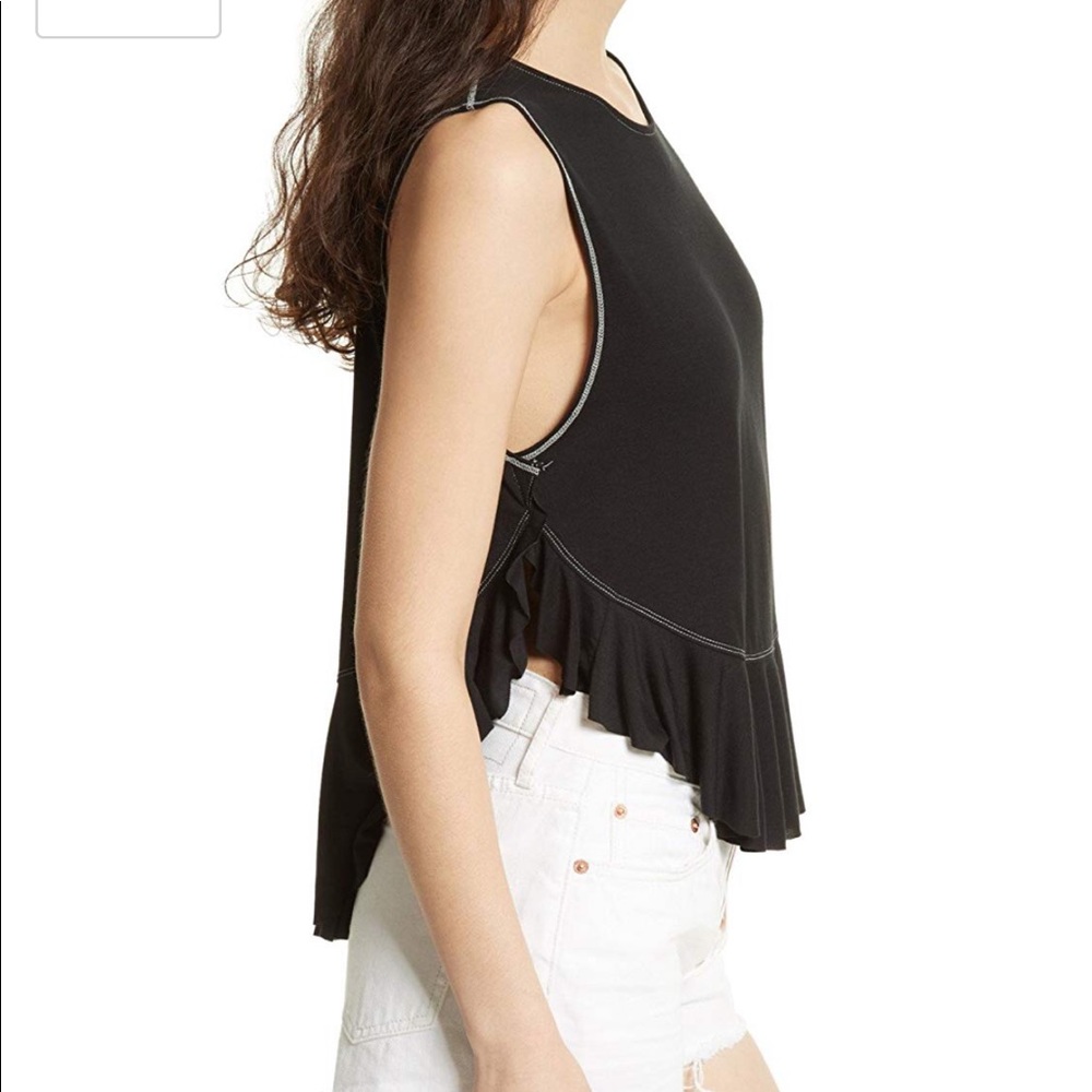 Free People black tank. Size L. - Picture 2 of 8